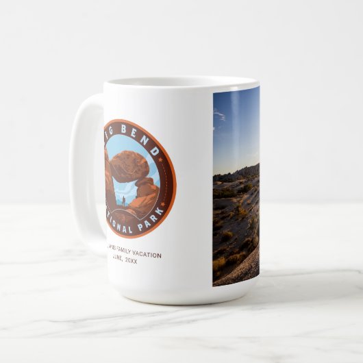 Nationalpark Big Bend Kaffeetasse (Vorderseite Links)