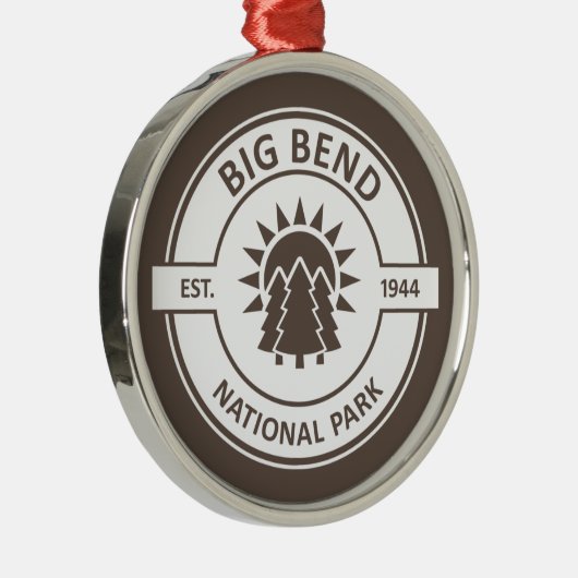 Nationalpark Big Bend Ornament Aus Metall (Rechts)