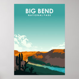Nationalpark Big Bend Poster