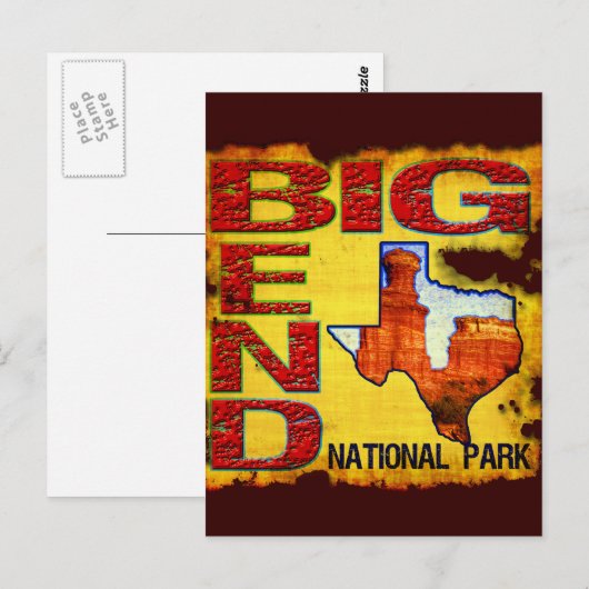 Nationalpark Big Bend Postkarte (Vorne/Hinten)