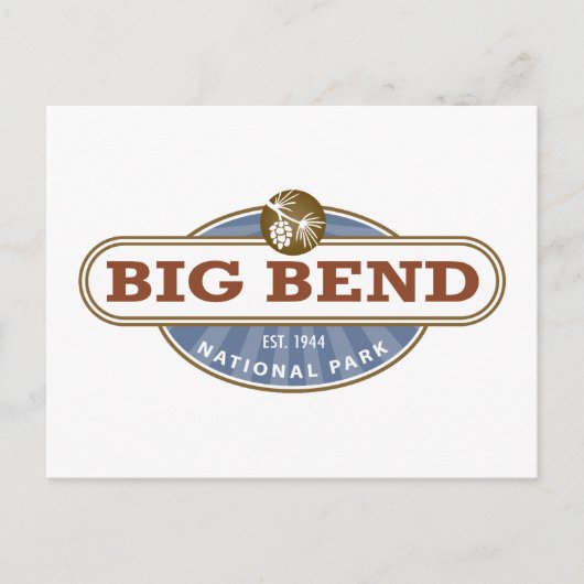 Nationalpark Big Bend Postkarte (Vorderseite)