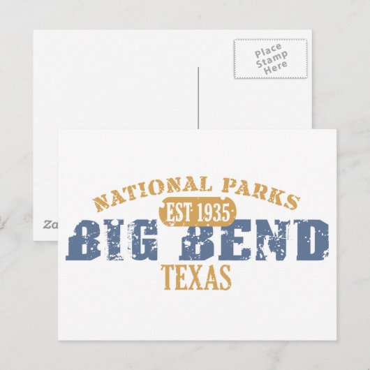 Nationalpark Big Bend Postkarte (Vorne/Hinten)