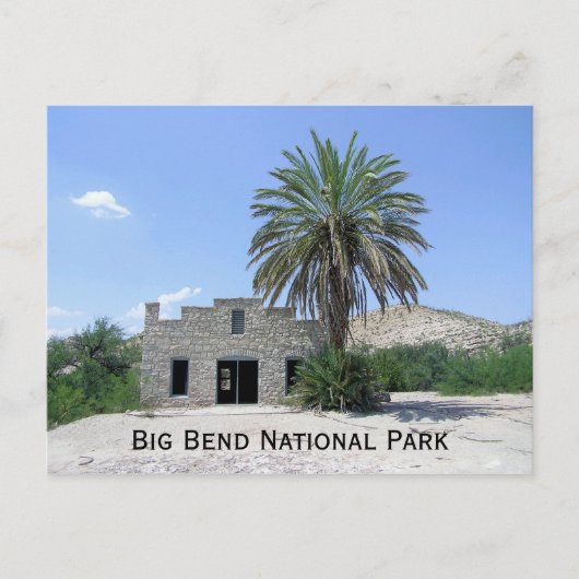 Nationalpark Big Bend Postkarte (Vorderseite)