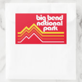 Nationalpark Big Bend Rechteckiger Aufkleber (Tasche)