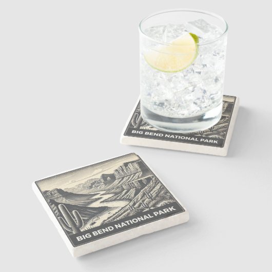 Nationalpark Big Bend Steinuntersetzer (Seitenansicht)