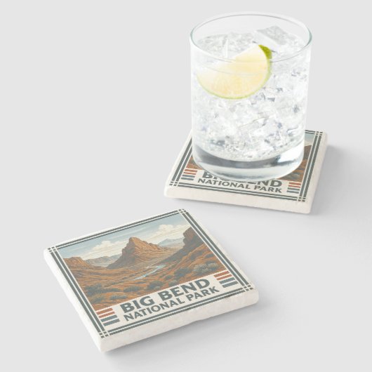 Nationalpark Big Bend Steinuntersetzer (Seitenansicht)