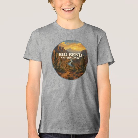 Nationalpark Big Bend Tri-Blend Shirt (Vorderseite)