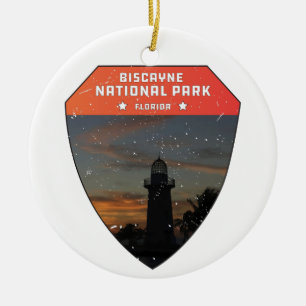 Nationalpark Biscayne Leuchtturm Florida Keramik Ornament