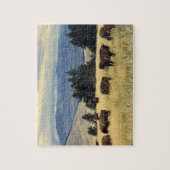 Nationalpark-Bison-Herde Puzzle (Vertikal)