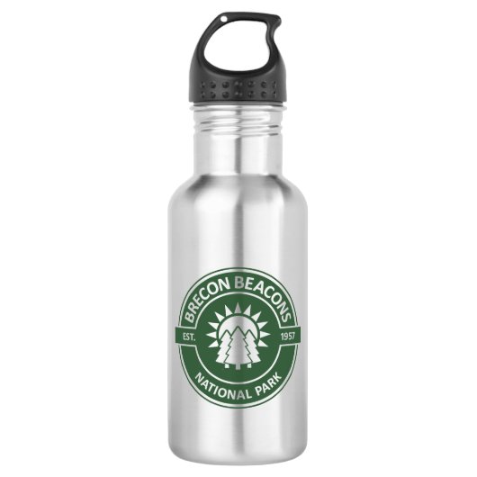 Nationalpark Brecon Beacons Edelstahlflasche (Vorderseite)