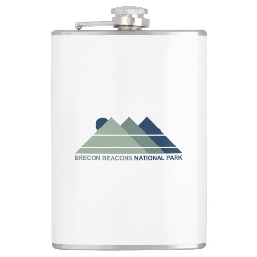 Nationalpark Brecon Beacons Flachmann (Vorderseite)
