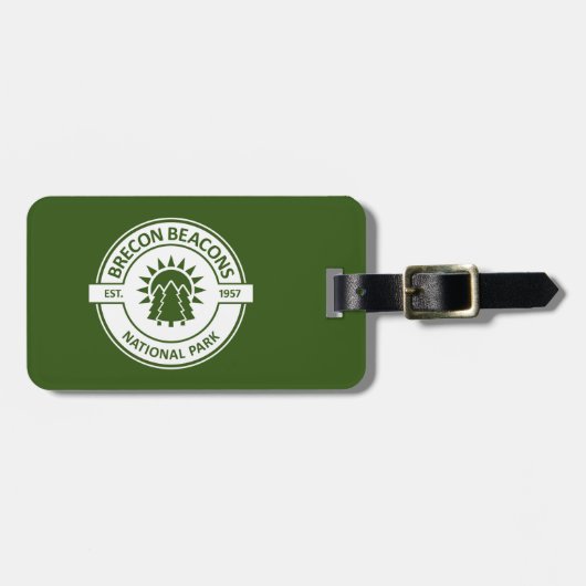 Nationalpark Brecon Beacons Gepäckanhänger (Vorderseite horizontal)