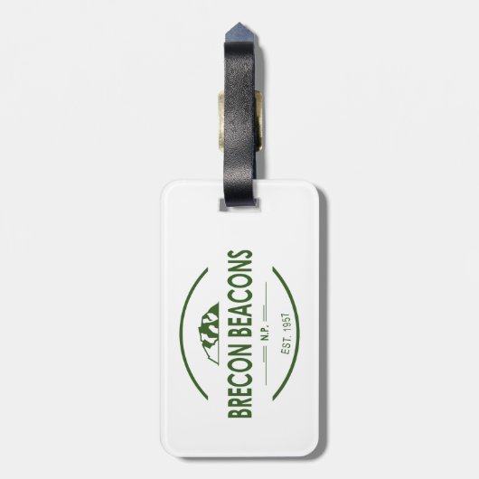 Nationalpark Brecon Beacons Gepäckanhänger (Rückseite vertikal)