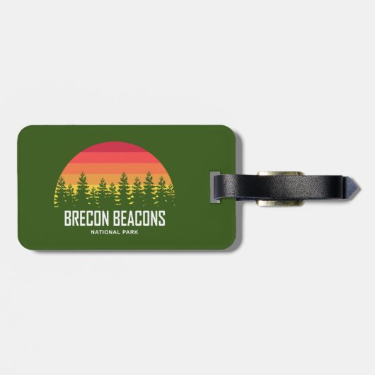 Nationalpark Brecon Beacons Gepäckanhänger (Rückseite horizontal)