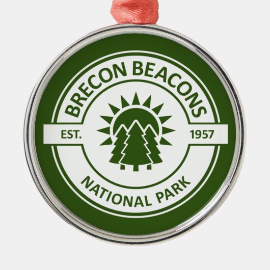 Nationalpark Brecon Beacons Ornament Aus Metall (Vorne)