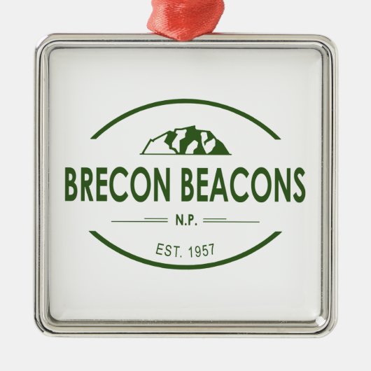 Nationalpark Brecon Beacons Ornament Aus Metall (Vorne)