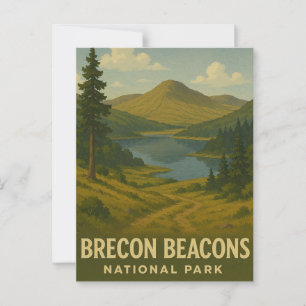 Nationalpark Brecon Beacons Postkarte