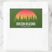 Nationalpark Brecon Beacons Rechteckiger Aufkleber (Tasche)