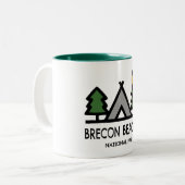 Nationalpark Brecon Beacons Zweifarbige Tasse (Vorderseite Links)