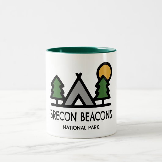 Nationalpark Brecon Beacons Zweifarbige Tasse (Mittel)
