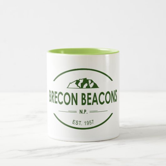 Nationalpark Brecon Beacons Zweifarbige Tasse (Mittel)