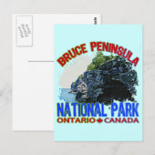 Nationalpark Bruce Peninsula Postkarte (Vorne/Hinten)