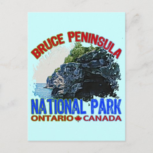 Nationalpark Bruce Peninsula Postkarte (Vorderseite)