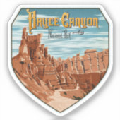 Nationalpark Bryce Canyon Aufkleber (Vorderseite)