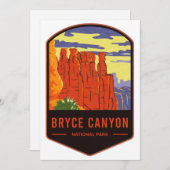 Nationalpark Bryce Canyon Feiertagskarte (Vorne/Hinten)