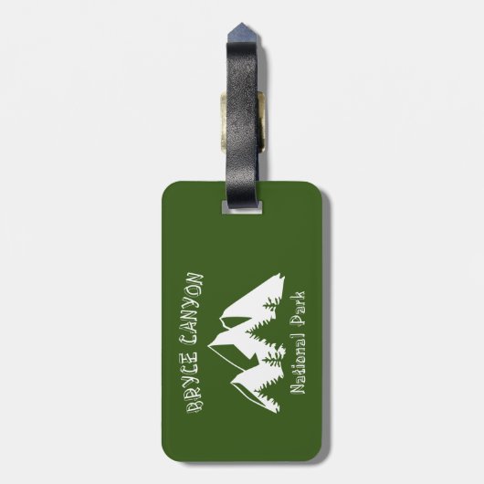 Nationalpark Bryce Canyon Gepäckanhänger (Rückseite vertikal)