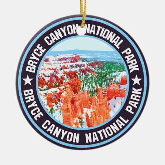 Nationalpark Bryce Canyon Keramik Ornament (Vorne)