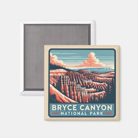 Nationalpark Bryce Canyon Magnet (Vorderseite/Rückseite)