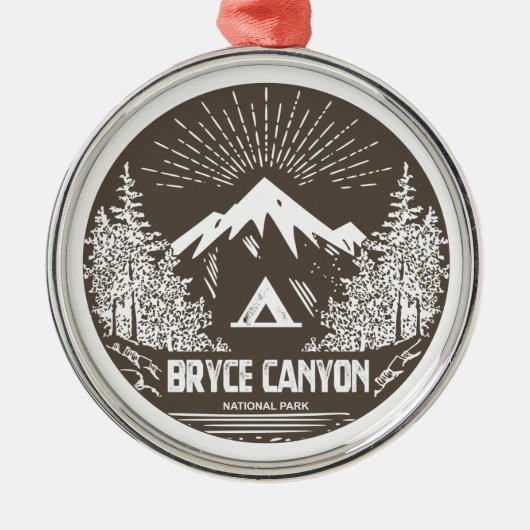 Nationalpark Bryce Canyon Ornament Aus Metall (Vorne)