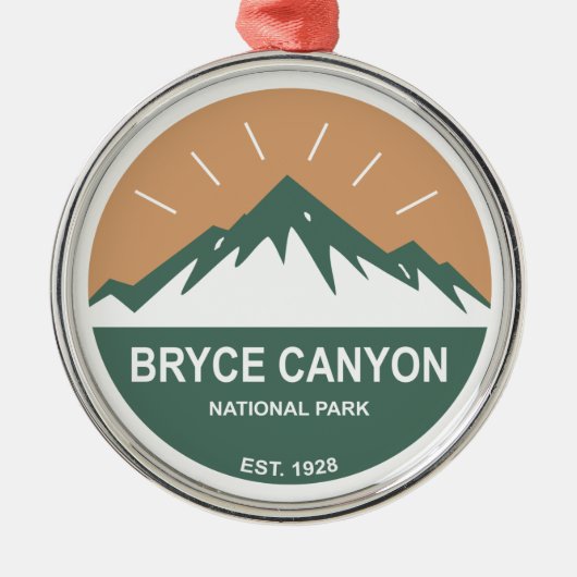 Nationalpark Bryce Canyon Ornament Aus Metall (Vorne)