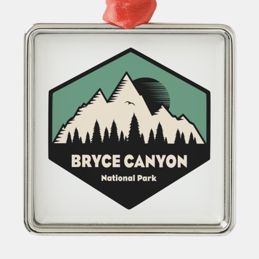 Nationalpark Bryce Canyon Ornament Aus Metall (Vorne)