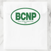 Nationalpark Bryce Canyon Ovaler Aufkleber (Tasche)