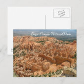 Nationalpark Bryce Canyon Postkarte (Vorne/Hinten)