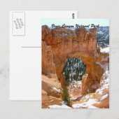 Nationalpark Bryce Canyon Postkarte (Vorne/Hinten)