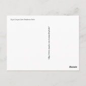 Nationalpark Bryce Canyon Postkarte (Rückseite)