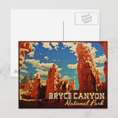 Nationalpark Bryce Canyon Postkarte (Vorne/Hinten)