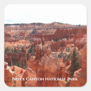 Nationalpark Bryce Canyon Quadratischer Aufkleber