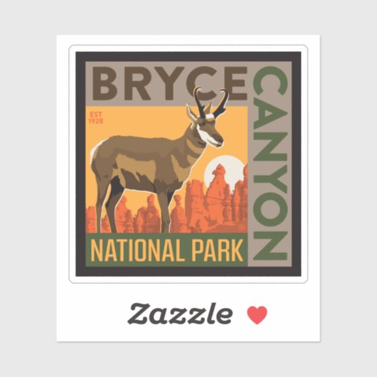 Nationalpark Bryce Canyon | Utah Aufkleber (Blatt)
