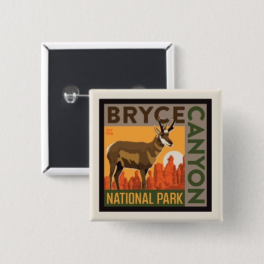 Nationalpark Bryce Canyon | Utah Button (Vorne & Hinten)