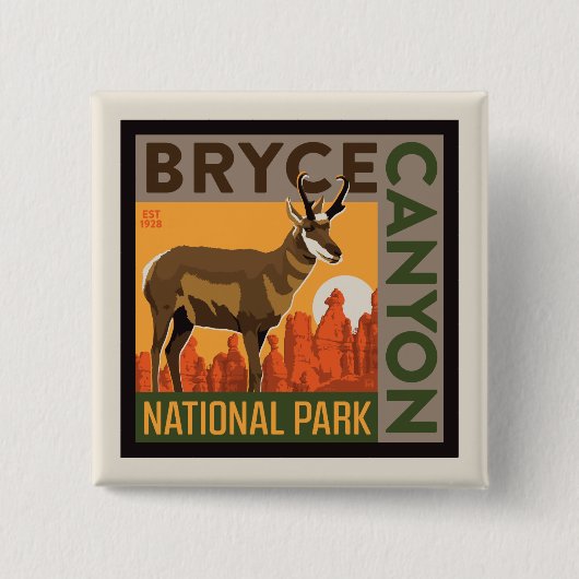Nationalpark Bryce Canyon | Utah Button (Vorderseite)