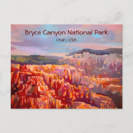 Nationalpark Bryce Canyon, Utah Postkarte