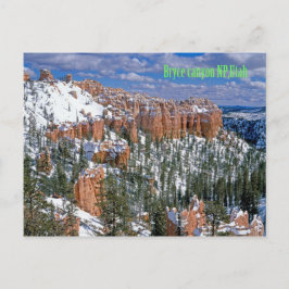 Nationalpark Bryce Canyon, Utah Postkarte