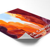 Nationalpark Bryce Canyon | Utah Travel Poster (Ecke)