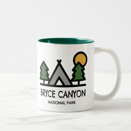 Nationalpark Bryce Canyon Zweifarbige Tasse (Rechts)