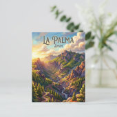 Nationalpark Caldera de Taburiente Spanien Postkarte (Stehend Vorderseite)