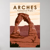 Nationalpark California Arche Vintag Poster (Vorne)